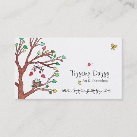 移動付き鳥の巣 名刺 (正面)