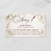 移動公証人エレガント公債署名業者 名刺 (正面)