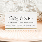 移動公証人公共タイポグラフィ金ゴールドストライプ 名刺