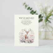 移動告知鹿〔雄ジカの〕枝角林 ポストカード (スタンド正面)