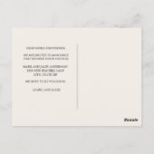 移動告知鹿〔雄ジカの〕枝角林 ポストカード (裏面)