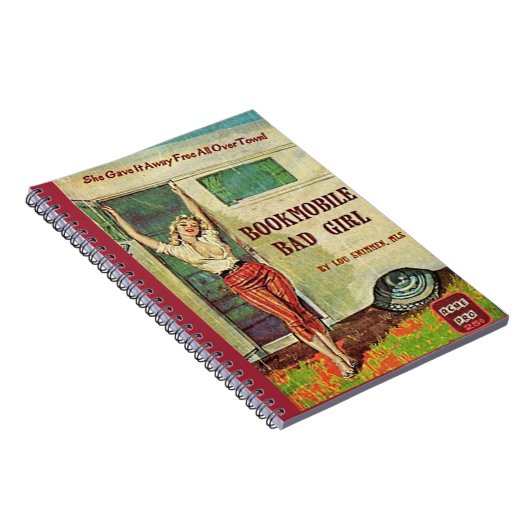 移動図書館の悪い状態の女の子 ノートブック (右側)