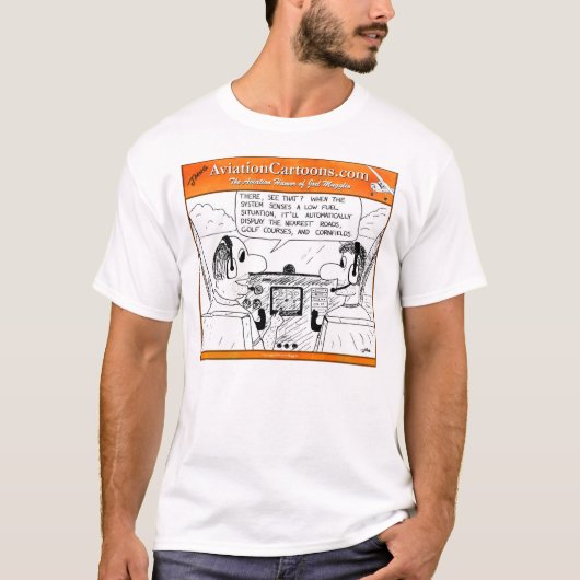 移動地図の表示 Tシャツ (正面)