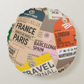 移動場所パターン ラウンドクッション (正面)