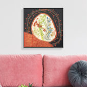 移動宇宙1キャンバス包まれたプリント キャンバスプリント (インサイチュ (リビング))