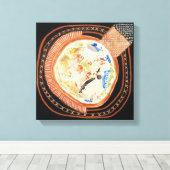 移動宇宙2キャンバス包まれたプリント キャンバスプリント (インサイチュ (ウッドフロア))