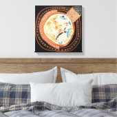 移動宇宙2キャンバス包まれたプリント キャンバスプリント (インサイチュ (寝室))