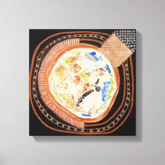 移動宇宙2キャンバス包まれたプリント キャンバスプリント (正面)