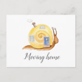 移動家の通告のかたつむりの家移動 案内ポストカード (正面)