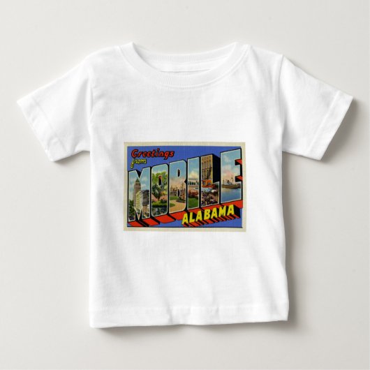 移動式アラバマからの挨拶 ベビーTシャツ (正面)