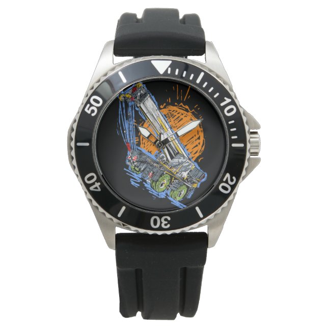 移動式クレーンのリーバーのキディ 腕時計 (正面)