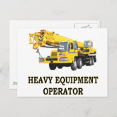 移動式クレーン ポストカード (正面/裏面)