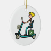 移動式スクーター セラミックオーナメント (右)
