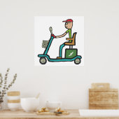 移動式スクーター ポスター (キッチン)