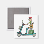 移動式スクーター マグネット (正面/裏面)