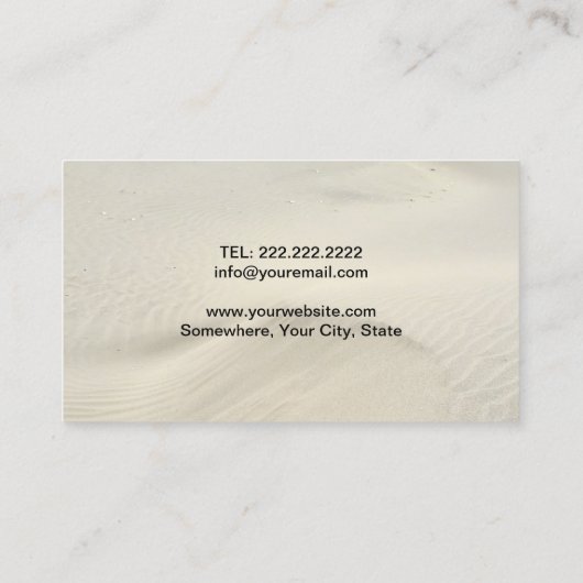 移動式スプレーの日焼けのビーチの日光のタンのサロン 名刺 (裏面)