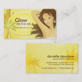 移動式スプレーの日焼けの名刺 名刺 (正面/裏面)