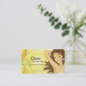 移動式スプレーの日焼けの名刺 名刺 (スタンド正面)