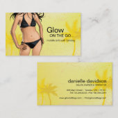 移動式スプレーの日焼けの名刺 名刺 (正面/裏面)