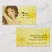 移動式スプレーの日焼けの名刺 名刺 (正面/裏面)