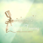 移動式スプレータンニンググリッターきらめく金ゴールド ウィンドウサイン (シート3)