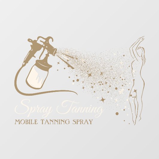 移動式スプレータンニング体絵を描 ウィンドウサイン (シート)