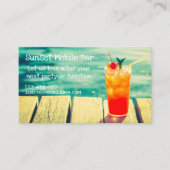 移動式バーまたはバーテンダービジネス 名刺 (正面)