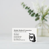 移動式ヘルスケアのテーマ 名刺 (スタンド正面)