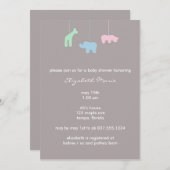 移動式ベビーシャワーの招待状 招待状 (正面/裏面)