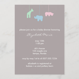 移動式ベビーシャワーの招待状 招待状