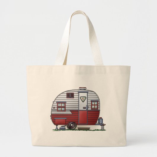 移動式偵察者のキャンピングカーのバッグ ラージトートバッグ (正面)