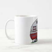 移動式偵察者のキャンピングカーのマグ コーヒーマグカップ (左)