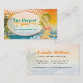 移動式日焼けサロンの名刺のテンプレート 名刺 (正面/裏面)