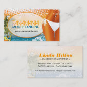 移動式日焼けサロンの名刺 名刺 (正面/裏面)