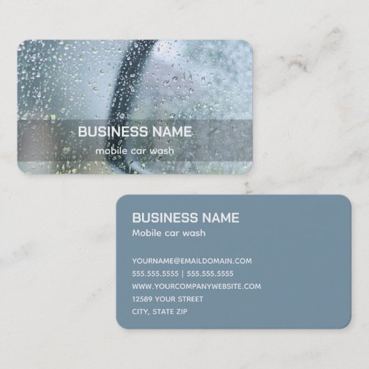 移動式洗車洗浄 名刺 (正面/裏面)