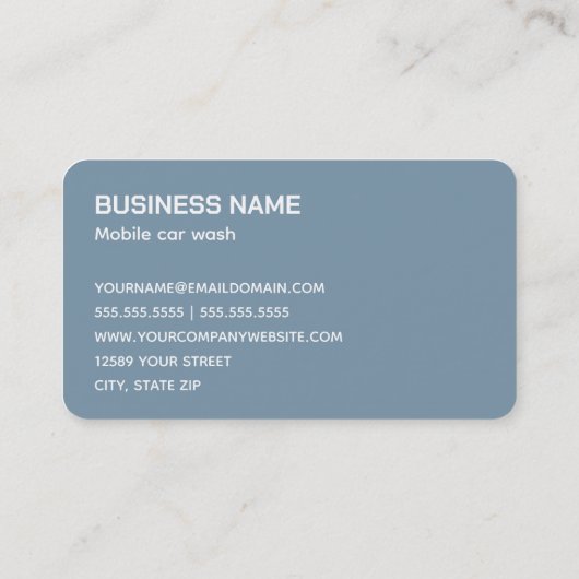 移動式洗車洗浄 名刺 (裏面)