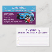 移動式洗車・詳細 – 圧力洗浄TEM 名刺 (正面/裏面)