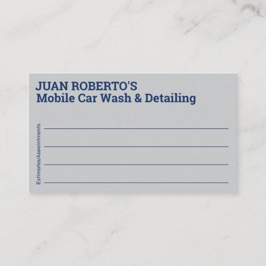 移動式洗車・詳細 – 圧力洗浄TEM 名刺 (裏面)