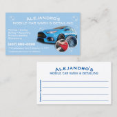 移動式洗車・詳細 – 圧力洗浄TEM 名刺 (正面/裏面)