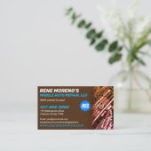 移動式自動車修理整備士2面 名刺 (スタンド正面)