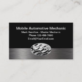 移動式車整備士のデザイン 名刺 (正面)