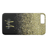 移動式金ゴールドのグリッター、粋ガーリー Case-Mate iPhoneケース (裏面(横))