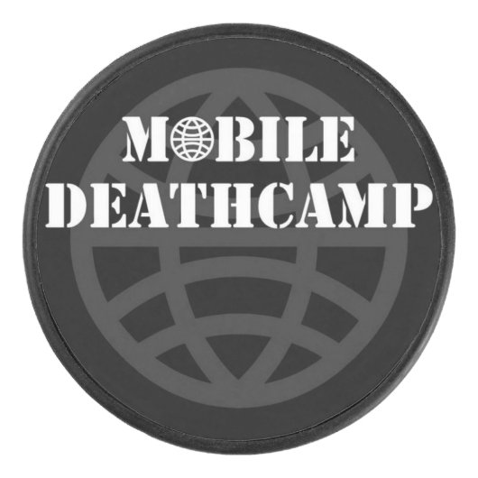 移動式Deathcampの"地球"のアイスホッケー用パック アイスホッケーパック (正面)