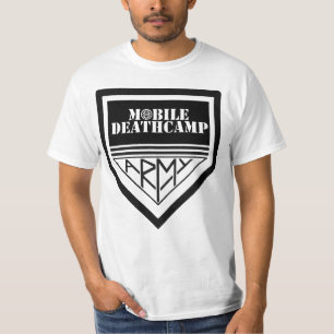 移動式Deathcampの"軍隊"のワイシャツ Tシャツ