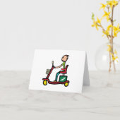 移動性のスクーター カード (黄色い花)