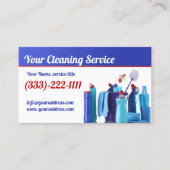 移動操作と移動操作のクリーニングプロフェッショナル 名刺 (正面)