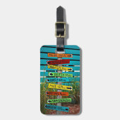 移動方向シンボルや象徴荷物タグ ラゲッジタグ (正面縦)