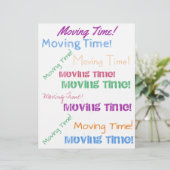 移動時間カラフルタイポグラフィパターン (スタンド正面)