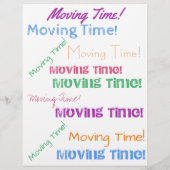 移動時間カラフルタイポグラフィパターン (裏面)