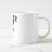 移動時 – インクの中間ストライド回転 ジャンボコーヒーマグカップ (右)